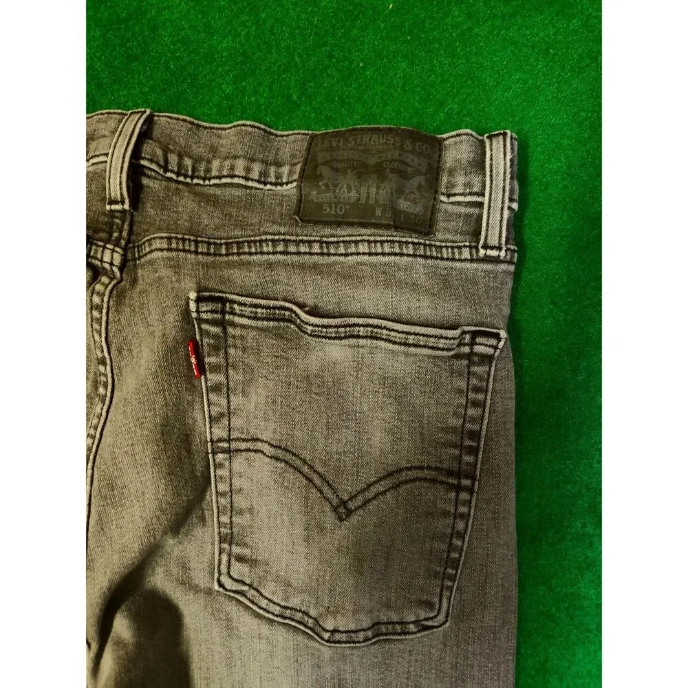 Levi's 510 slim jeans faded black size 36 slim skinny